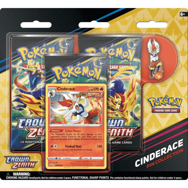 Crown Zenith Pin Collection - Cinderace