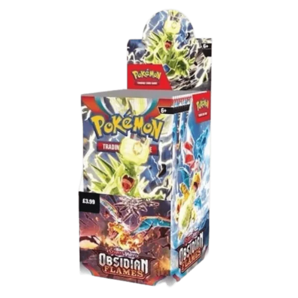 Obsidian Flames Halve Booster Box (18 Booster Packs – Engels)