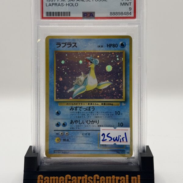 1997 P.M JAPANESE FOSSIL LAPRAS-HOLO - PSA 9