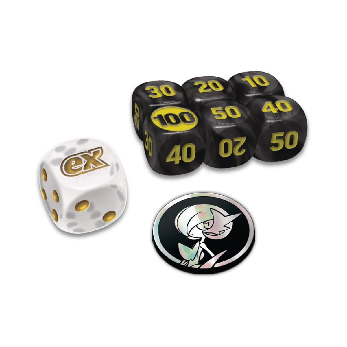 Mega-Evolution-Elite-Trainer-Box-Gardevoir-dobbelstenen-en-munt Mega Evolution Elite Trainer Box – Gardevoir (Engels) - Afbeelding 2