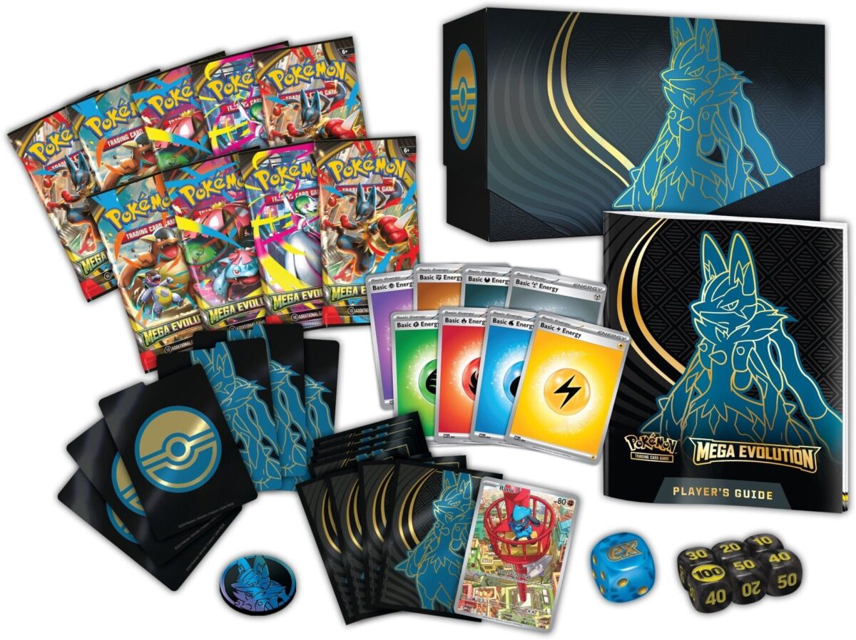 Mega-Evolution-Elite-Trainer-Box-Lucario-inhoud Mega Evolution Elite Trainer Box – Lucario (Engels) - Afbeelding 5