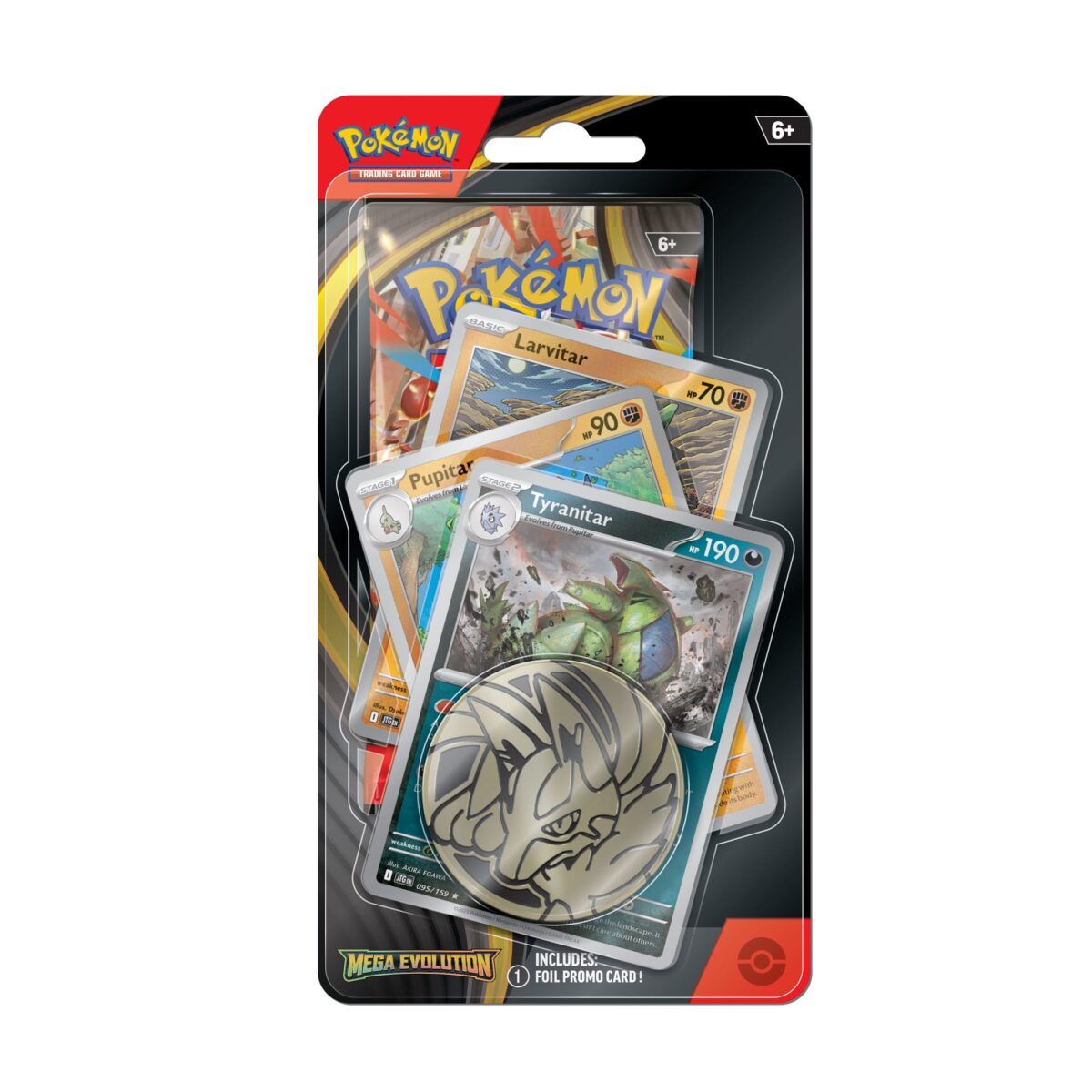 Mega-Evolution-Premium-Checklane-Blister-Tyranitar Mega Evolution Premium Checklane Blister Tyranitar - Afbeelding 1